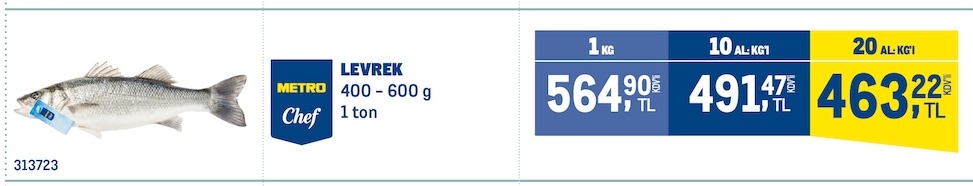 Metro Chef Levrek 400-600 G