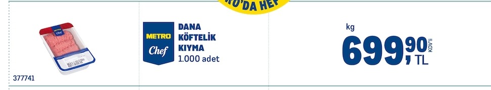 Dana Köftelik Kıyma 1.000 Adet