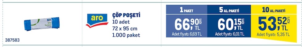 Aro Çöp Poşeti 10 Adet