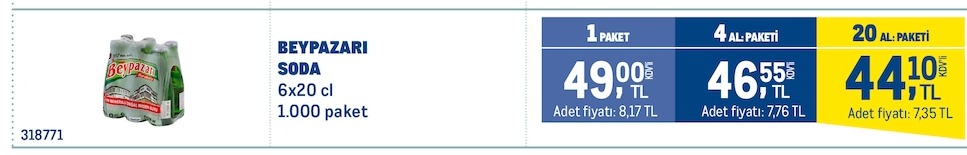Beypazarı Soda 6X20 Cl
