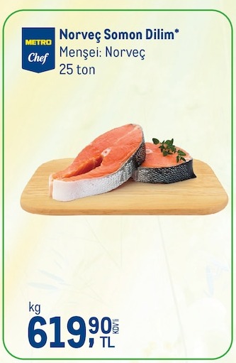 Norveç Somon Dilim 1 Kg