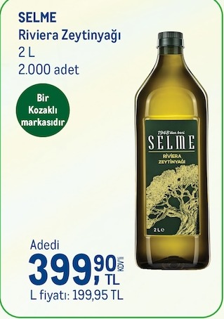 Selme Riviera Zeytinyağı 2 L
