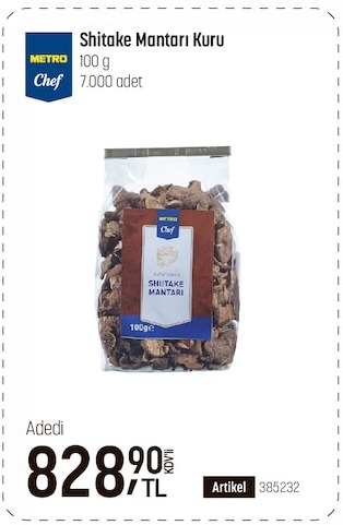 Metro Chef Shiitake Mantarı Kuru 100G