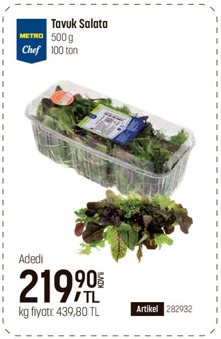 Metro Chef Tavuk Salata 500G
