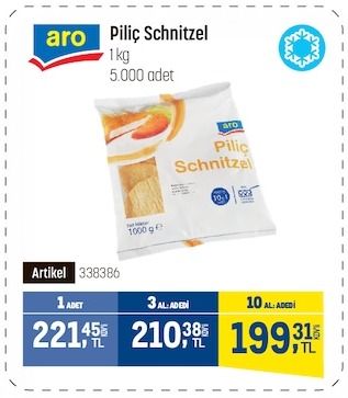Aro Piliç Schnitzel 1Kg