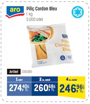 Aro Piliç Cordon Bleu 1Kg