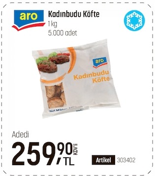 Aro Kadınbudu Köfte 1 Kg