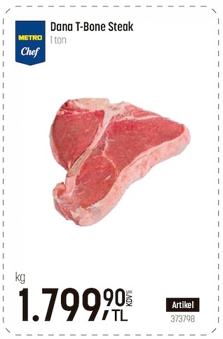 Metro Chef Dana T-Bone Steak 1 Ton
