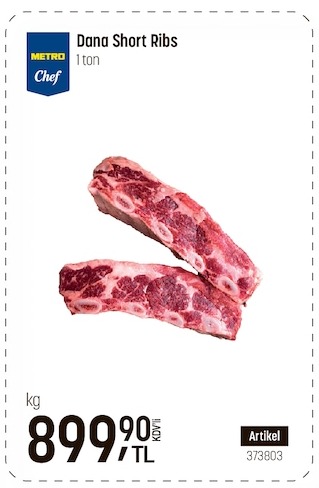 Metro Chef Dana Short Ribs 1 Ton