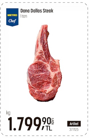 Metro Chef Dana Dallas Steak 1 Ton