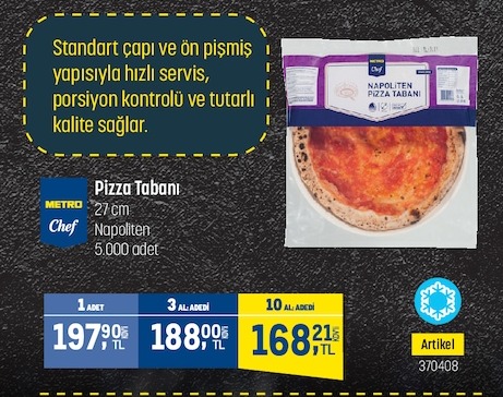 Metro Chef Napoliten Pizza Tabanı 27Cm