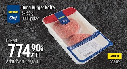 Metro Chef Dana Burger Köfte 6X150G