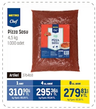 Metro Chef Pizza Sosu 4.5Kg