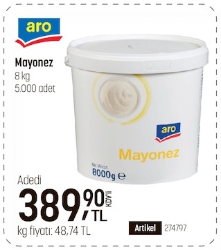 Aro Mayonez 8Kg