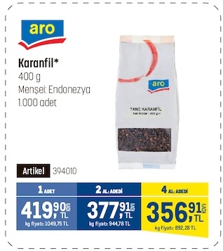 Aro Karanfil 400G