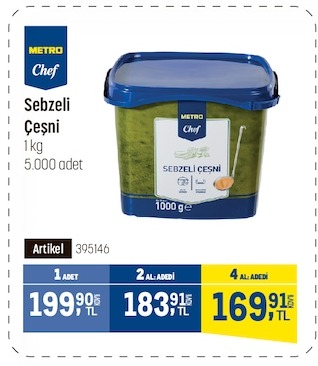 Metro Chef Sebzeli Çeşni 1Kg