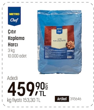 Metro Chef Çıtır Kaplama Harcı 3Kg