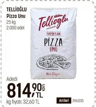 Tellioglu Pizza Unu 25Kg