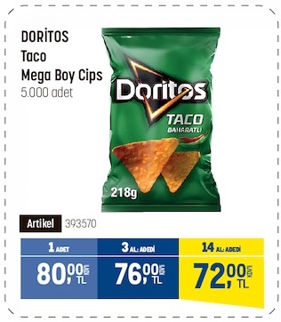 Doritos Taco Mega Boy Cips 218G
