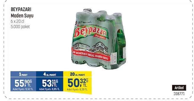 Beypazari Maden Suyu 6 X 20 Cl