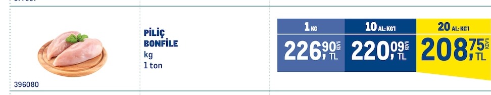 Piliç Bonfile Kg