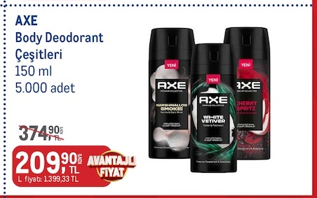 Axe Body Deodorant Çeşitleri 150Ml