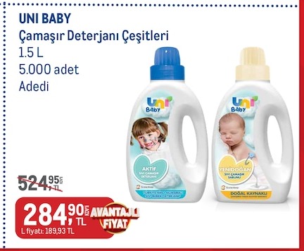 Uni Baby Çamaşır Deterjanı Çeşitleri 1.5L