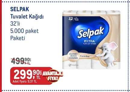 Selpak Tuvalet Kağıdı 32'Li
