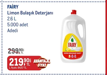 Fairy Limon Bulaşık Deterjanı 2.6L