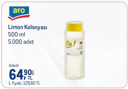 Aro Limon Kolonyasi 500 Ml