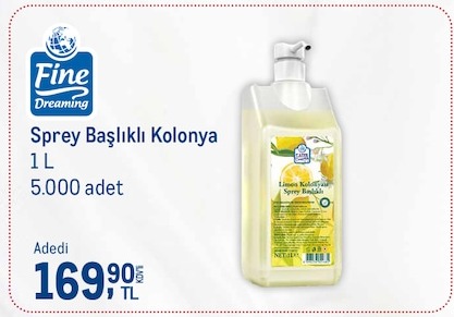 Fine Sprey Baslikli Kolonya 1 L