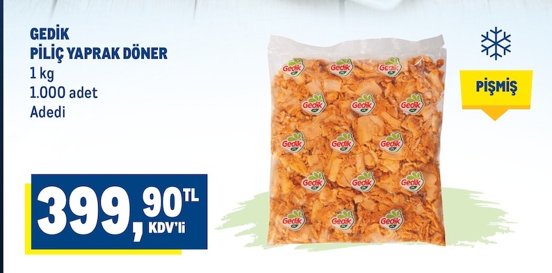 Gedik Piliç Yaprak Döner 1Kg