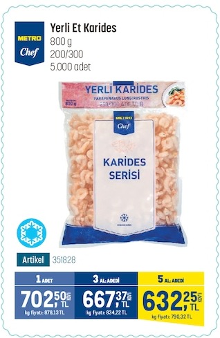 Metro Chef Yerli Et Karides 800G