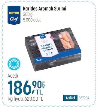Metro Chef Karides Aromalı Surimi 300G