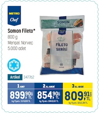 Metro Chef Somon Fileto 800G