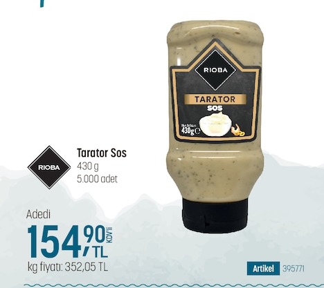 Rioba Tarator Sos 430G