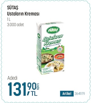 Sütaş Ustaların Kreması 1 L