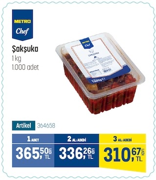 Metro Chef Şakşuka 1Kg