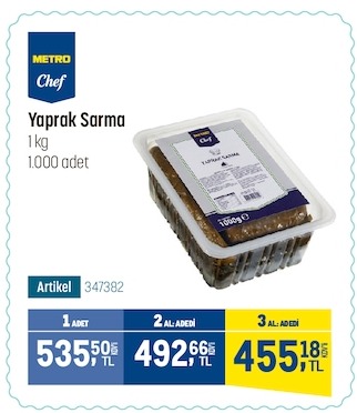 Metro Chef Yaprak Sarma 1Kg