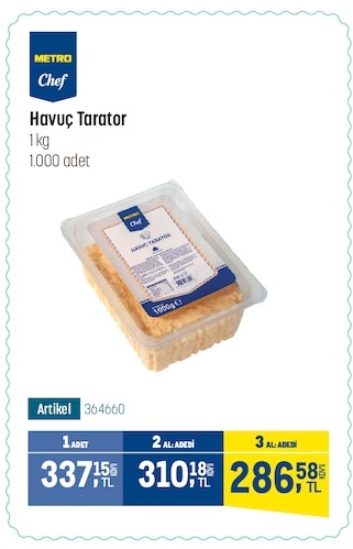 Metro Chef Havuç Tarator 1Kg
