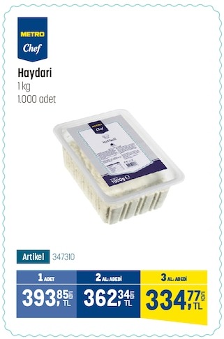 Metro Chef Haydari 1Kg