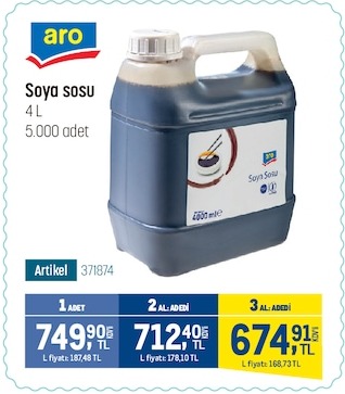 Aro Soya Sosu 4L