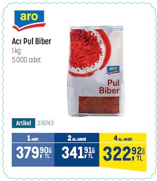 Aro Acı Pul Biber 1Kg
