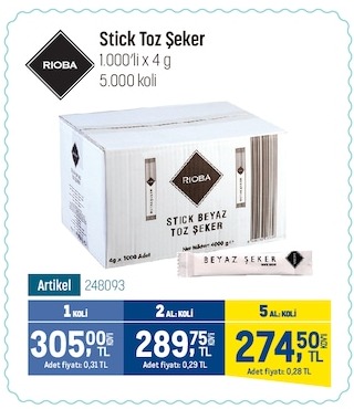 Rioba Stick Toz Şeker 4G