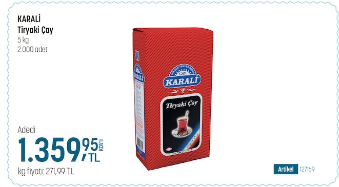Karali Tiryaki Çay 5 Kg