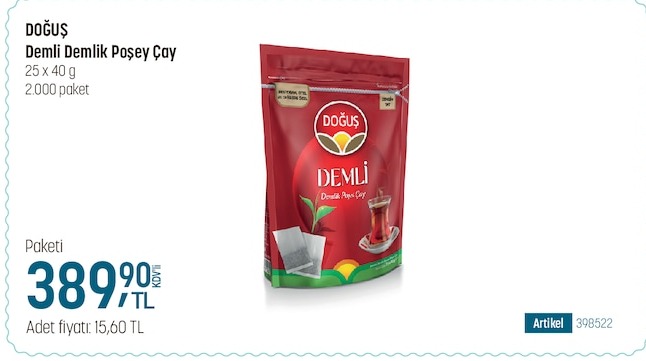 Doğuş Demlik Poşet Çay 25 X 40 G