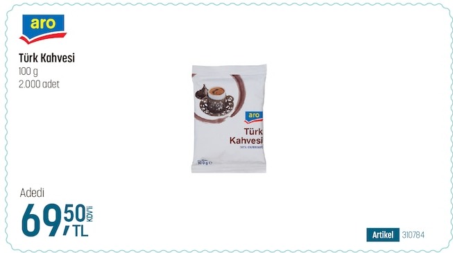 Aro Türk Kahvesi 100 G