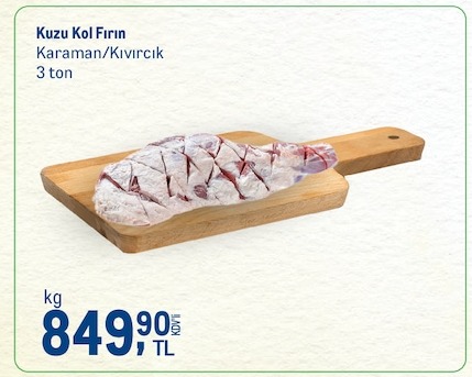 Kuzu Kol Fırın Karamn/Kıvırcık 3 Kg