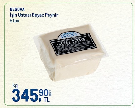 Begova İşin Ustası Beyaz Peynir 5 Ton