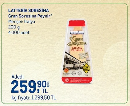 Latteria Soresina Gran Soresina Peyniri 200G